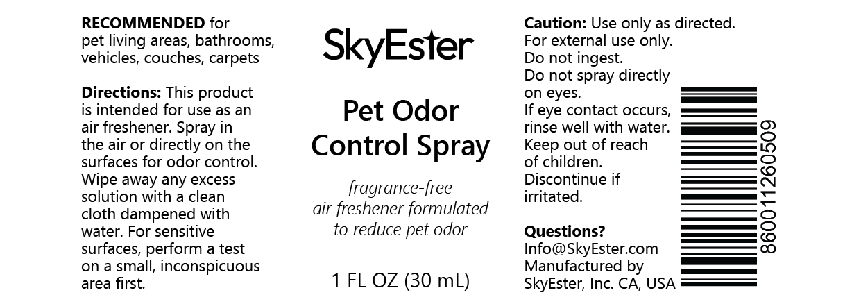 Pet Odor Control